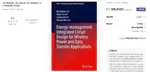Book Published by Springer on Energy-Management IC Design for Wireless Power and Data Transfer Applications