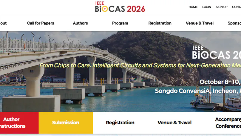 Five Papers Accepted to IEEE BioCAS 2026